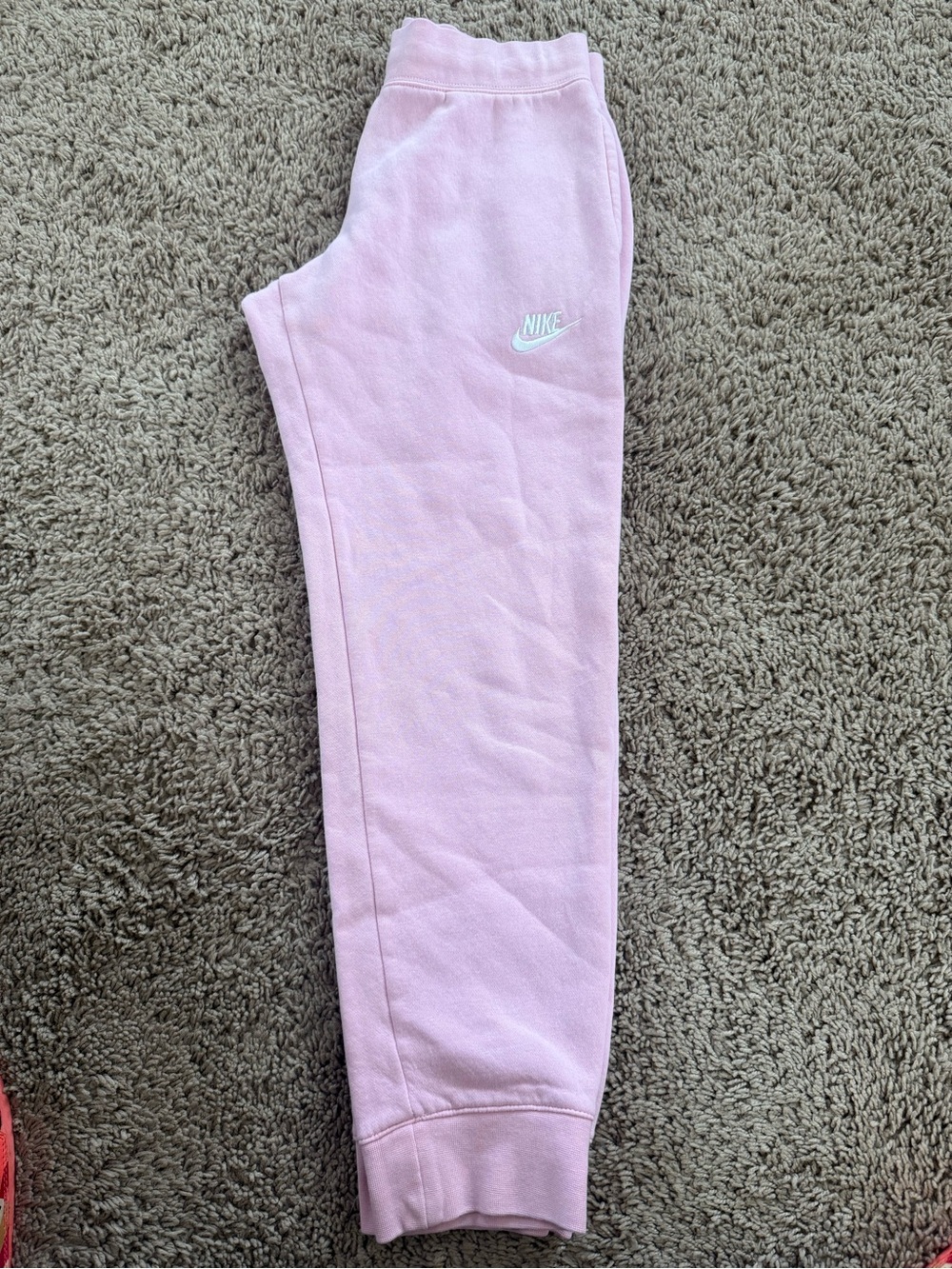 Nike Kids Light Pink Fleece Joggers